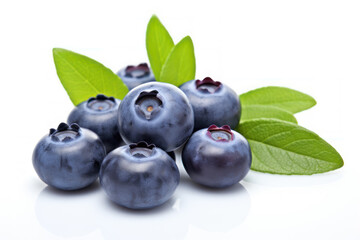 Wall Mural - blueberry fruit isolated on white background