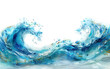 Clean blue water wave background