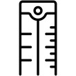 rulers line icon
