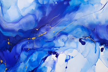  Cosmic Cobalt Cadence, abstract landscape art, painting background, wallpaper, generative ai