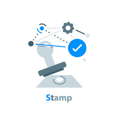 Wall Mural - approved,approved stamp,confirmed approved document,flat design icon vector illustration