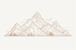 © Jeannaa - simple mountain range outline
