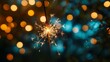 © AlfaSmart - Sparkler and dark blurred background