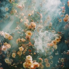 Poster - b'ethereal peach blossoms in the mist'