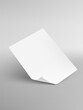 Paper Sheet With Folded Corner And Shadow