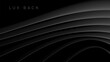 Abstract Luxury Black Background With Dark Waves