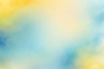 Wall Mural - Abstract gradient smooth Blurred Watercolor Yellow And Blue background image