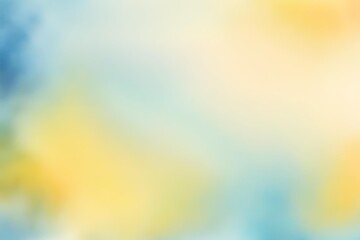 Wall Mural - Abstract gradient smooth Blurred Watercolor Yellow And Blue background image