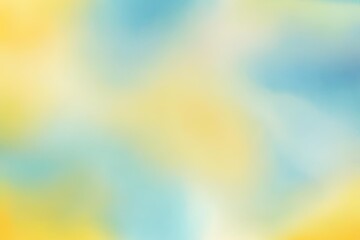Wall Mural - Abstract gradient smooth Blurred Watercolor Yellow And Blue background image