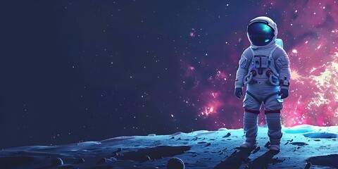 Wall Mural - astronaut exploring the mysteries of space and the human condition