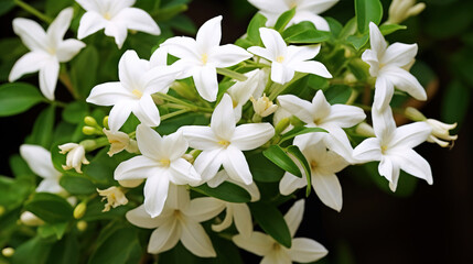 Wall Mural - white spring flowers background.