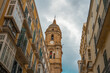 Malaga, Spain, view of the view of the Renaissance architectures of the Malaga Cathedral (or Santa Iglesia Catedral Basílica de la Encarnación)