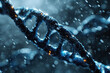 DNA Spiral, 3d Render, Generative AI