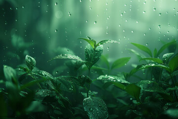 Leinwandbilder - A renewable energy source modeled after a photosynthetic process, green technology in literal form,