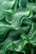 A banner with overlapping waves in shades of green, symbolizing sustainable technology and growth,