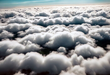 Wall Mural - 'A some concept view cirrocumulus Nature weather view clouds aerial Background Abstract Texture Sky Travel Nature Clouds Airplane Blue Beautiful Weather Heaven Flight Forecast Aerial Outdoors'