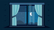 Closing curtains or blinds at night helps to insulate windows and keep heat inside the home.