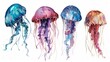 Whimsical Jellyfish Illustration for Kids Storybook Generative AI