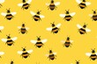 Bees cute pattern bee animal insect.