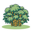 Transparent Tree Vector Illustration - Nature Symbol in vector eps 10