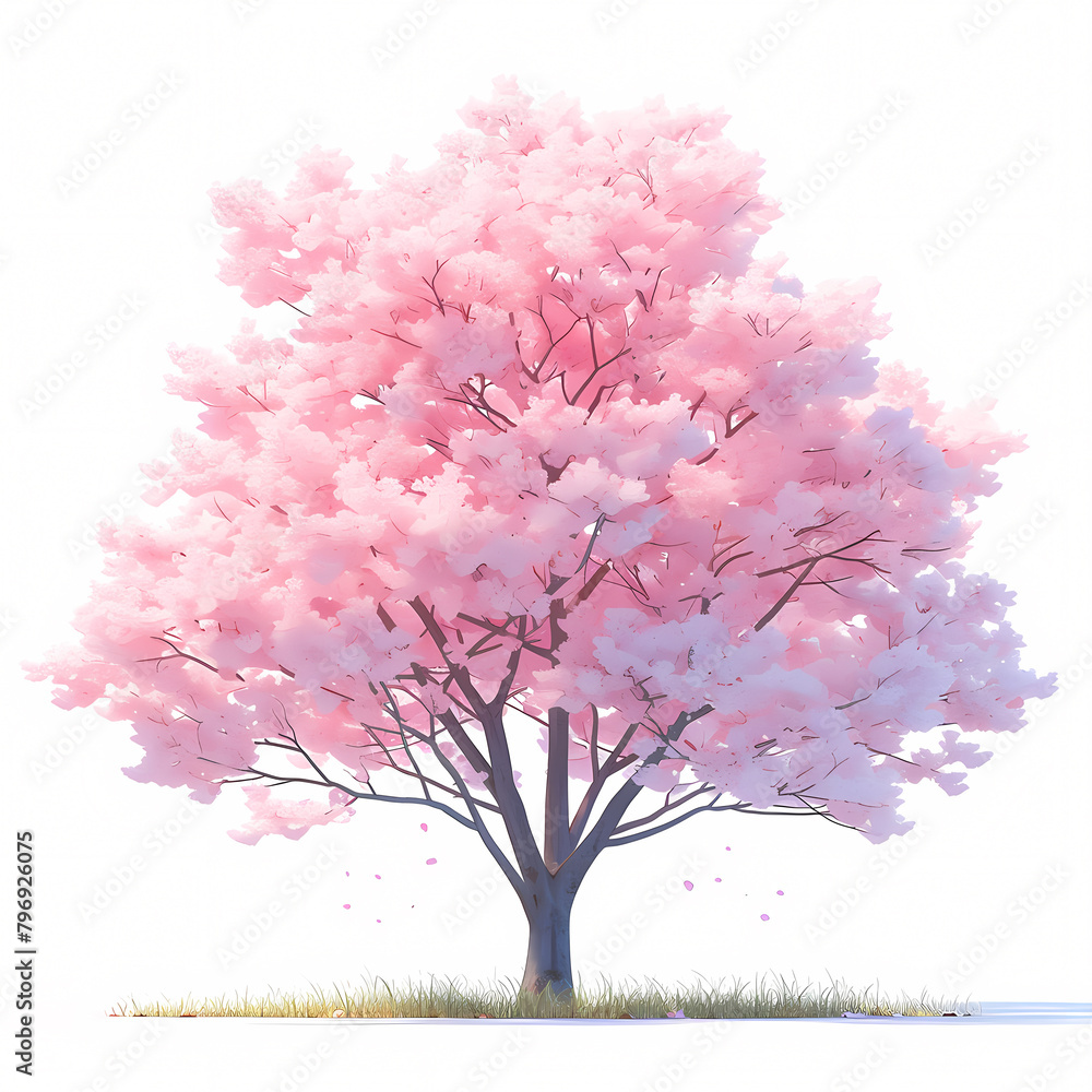 Breathtaking 3D Illustration of a Spectacular Cherry Blossom Tree ...
