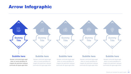 Wall Mural - Flat business infographic diagram vector slide presentation template