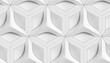 © ADDICTIVE STOCK - Geometric abstract white 3D wall panel background