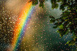 Resilience revealed. A rainbow amidst raindrops