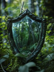 Poster - Enchanted forest mirror