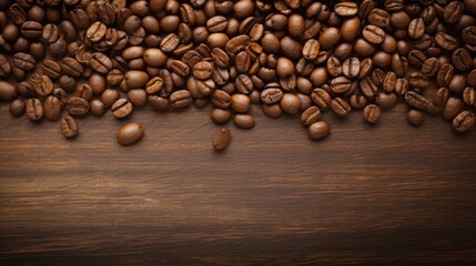 coffee beans caffeine brown texture, ai