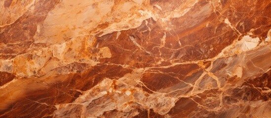 Canvas Print - Close up of intricate brown and white marble wall