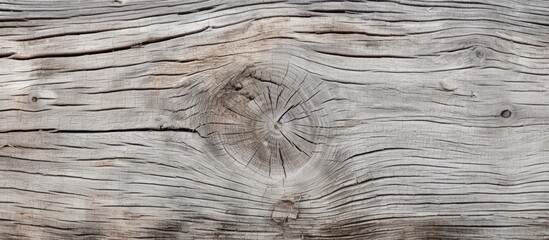 Canvas Print - A wooden plank featuring a prominent knot