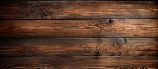 Canvas Print - Close-up wooden wall with dark backdrop