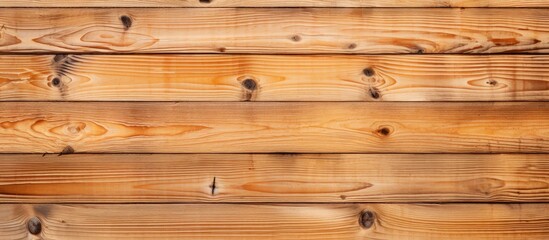 Sticker - Rustic wooden wall with natural knots and exposed nails