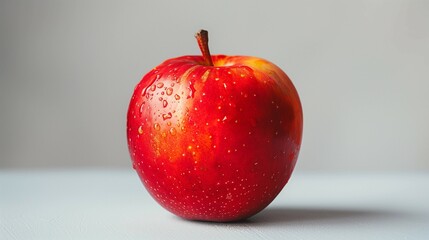 Wall Mural - Singular Bright Apple, generative ai