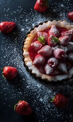 Wall Mural - berry tart