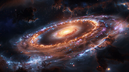 amazing scene in deep space