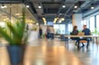 © Anastasiia - Blurred modern office background with people in casual wear. Concept Modern Office, Blurry Background, Casual Attire, Professional Setting