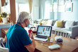 © Davor - Senior man having an online consultation with a doctor