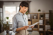 © Miljan Živković - Portrait of japanese woman hold document at office