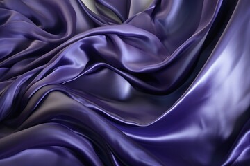 Abstract sculpture smooth purple curve.