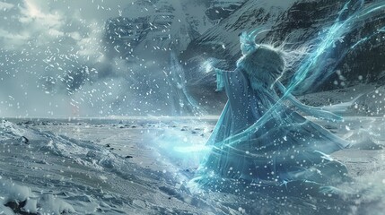 Wall Mural - Game concept mage design