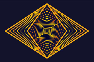 Aufkleber - flow of lines that morph into a recognizable symbol.