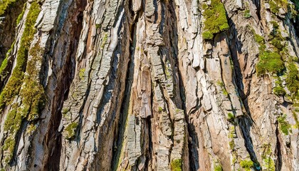 Wall Mural - tree bark texture pattern old maple wood trunk generative ai