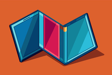 Poster - A foldable tablet that unfolds into a widescreen, high-definition display.
