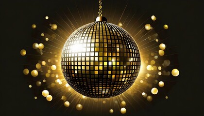 Wall Mural - isolated ball disco abstract art background black bright celebration circle club clubbing dance dancefloor decoration design discotheque engraving entertainment