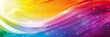 Rainbow colored abstract background with smooth gradient and glowing sparkles of light