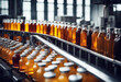 © akkash jpg - 'line production manufacturing industrial interior factory plant beverage bottles glass juice belt conveyor conveyer bottling package container automation group new large natural bottle'