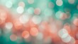 blurred maroon mint green peach orange and white silver colors bokeh background