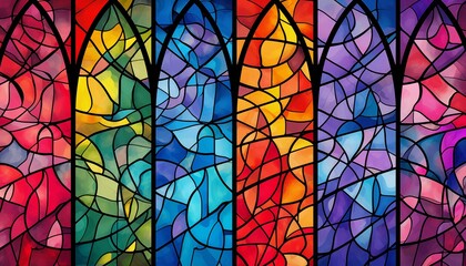 stained glass window in church